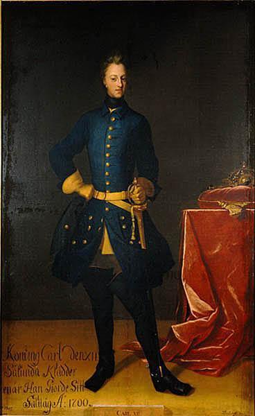 david von krafft Karl XII, 1682-1718, kung av Sverige, pfalzgreve av Zweibrecken Sweden oil painting art